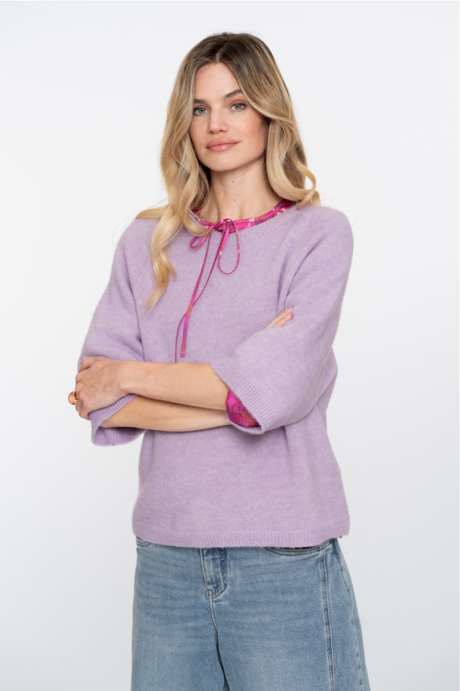  PULLOVER MET 3/4 WIJDE MOUWEN 54602 70 000300 LILAC